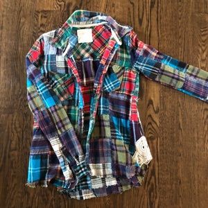 FREE PEOPLE plaid shirt